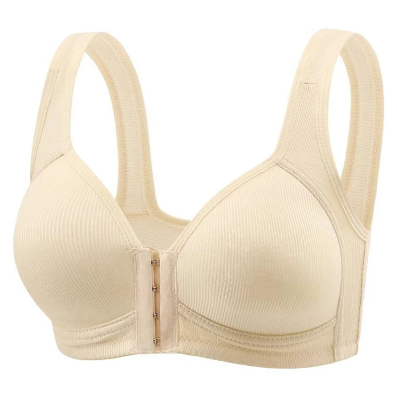 Soutien-Gorge Femme Push-Up Seamless Sans Armature – Fermeture Frontale & Maintien Confortable