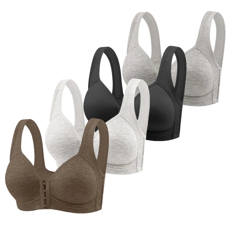 Soutien-Gorge Femme Push-Up Seamless Sans Armature – Fermeture Frontale & Maintien Confortable