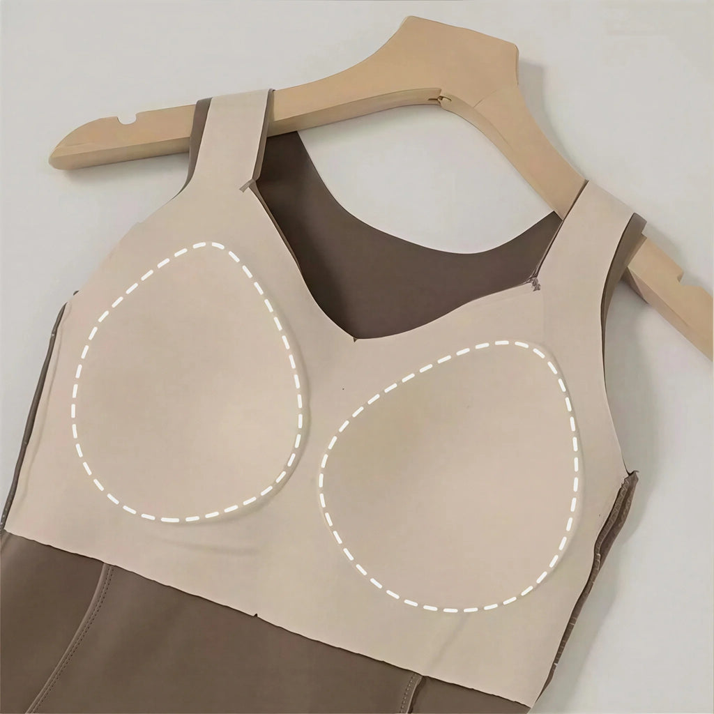 Débardeur Thermique Femme – Brassière Intégrée, Doux et Chaud