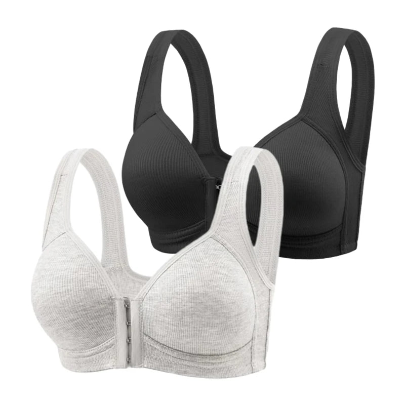 Soutien-Gorge Femme Push-Up Seamless Sans Armature – Fermeture Frontale & Maintien Confortable